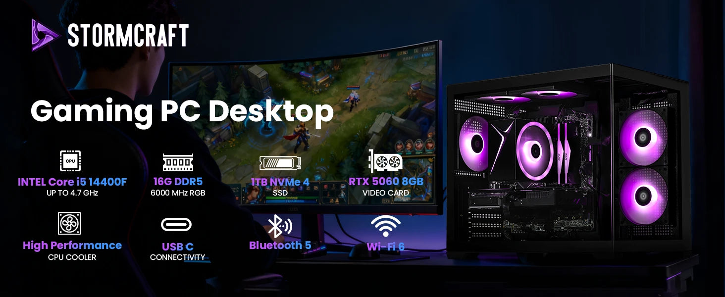 Sirius SI1440FBB-560W1 Gaming Desktop A+ banner 1