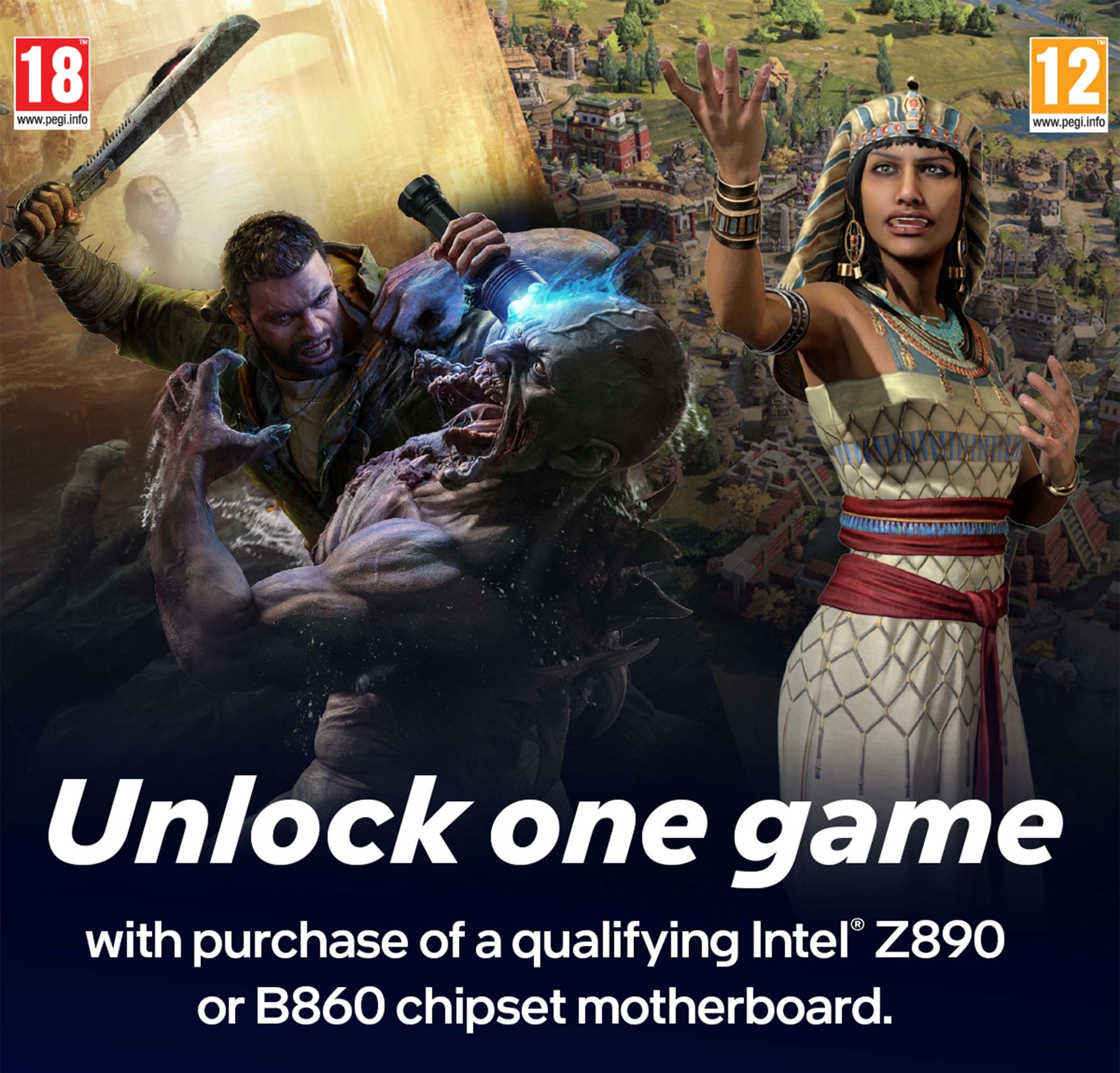 Unlock one game with purchase of a qualifying Intel Z890 or B860 chipset motherboard