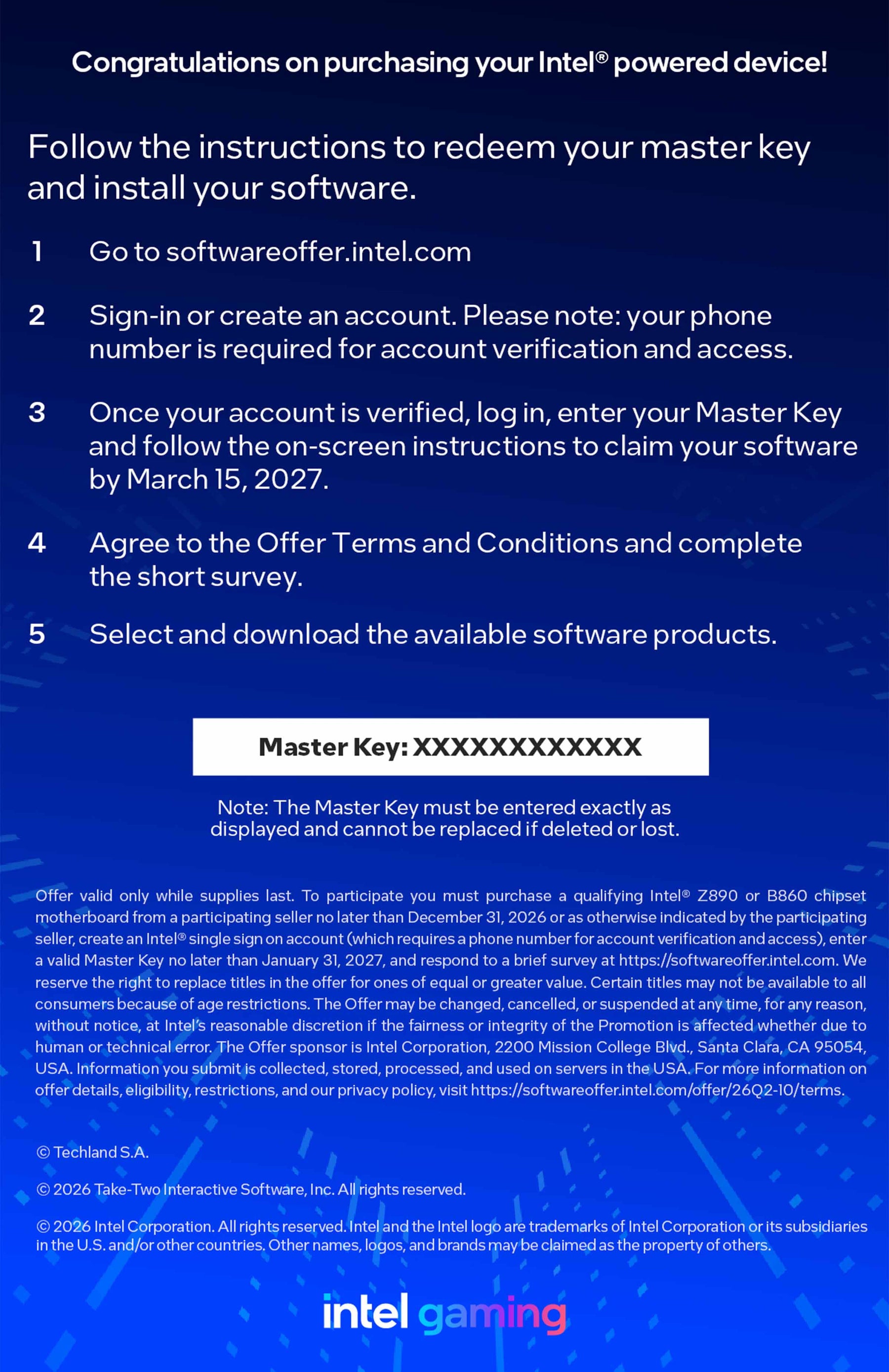 How to redeem your Intel Game Bundle