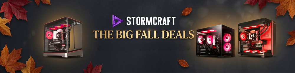 STORMCRAFT PC The Big Fall Deals gaming PC promotion featuring October gaming PC offers