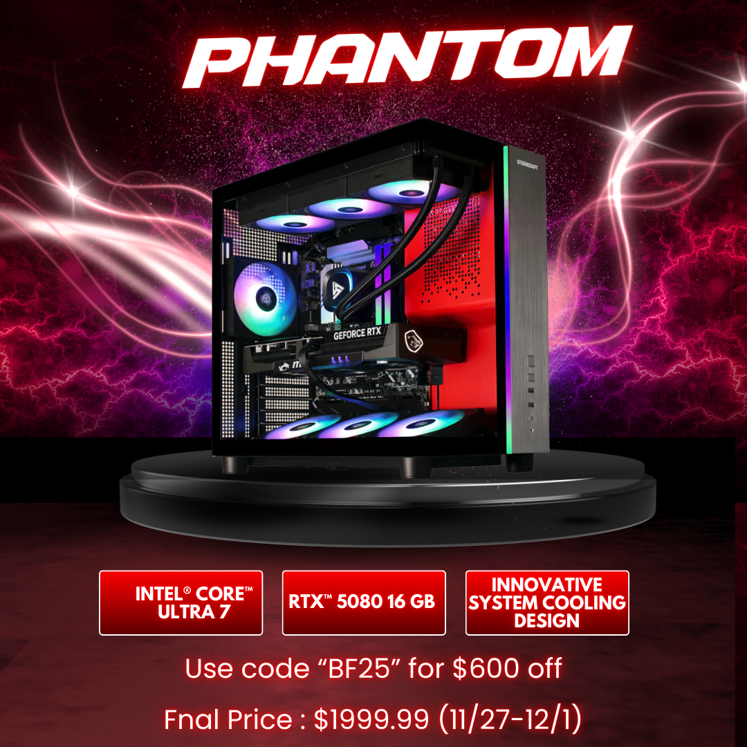 STORMCRAFT PHANTOM Gaming PC Banner