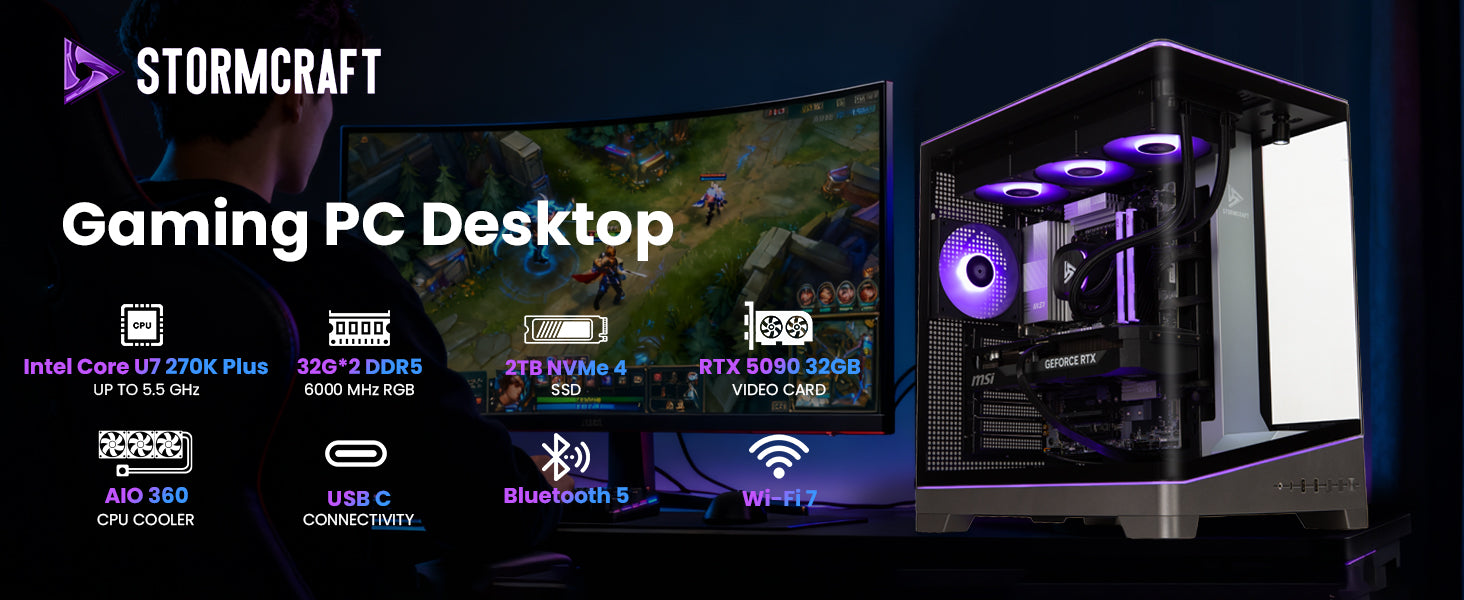 Valkyrie VA270K0DC-590W1 Gaming Desktop A+ banner 1