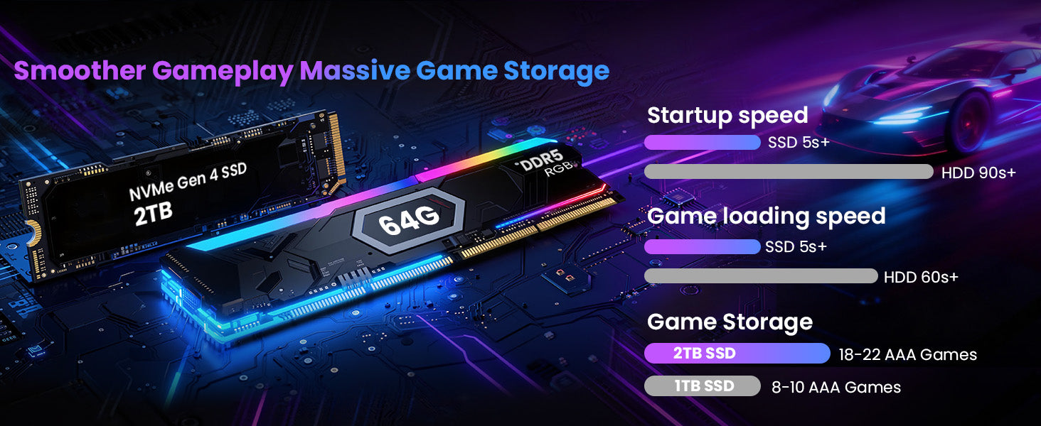 Valkyrie VA270K0DC-590W1 Gaming Desktop Memory / Storage banner