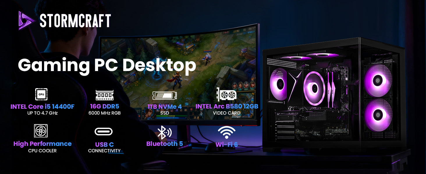 Sirius SI1440FBB-B58W1 Gaming Desktop A+ banner 1