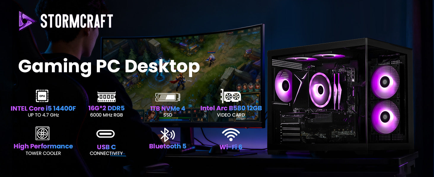 Sirius SI1440FCB-B58W1 Gaming Desktop A+ banner 1
