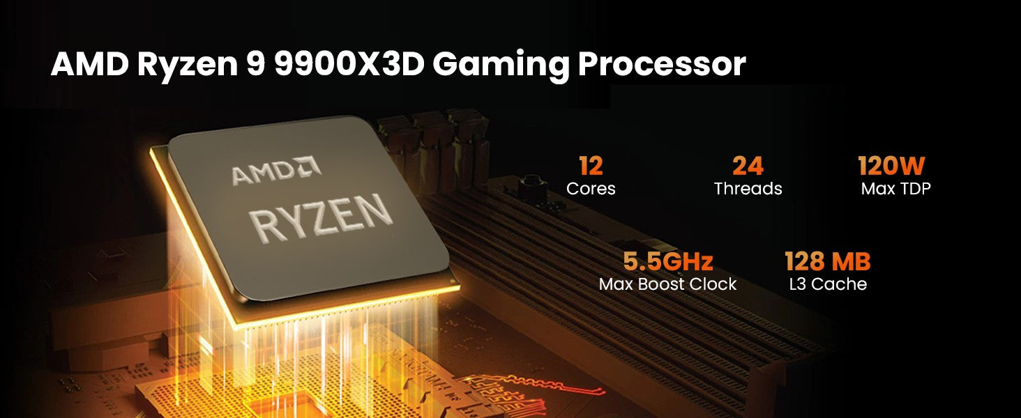 Wizard White WW990XDCC-580W1  Gaming Desktop CPU banner