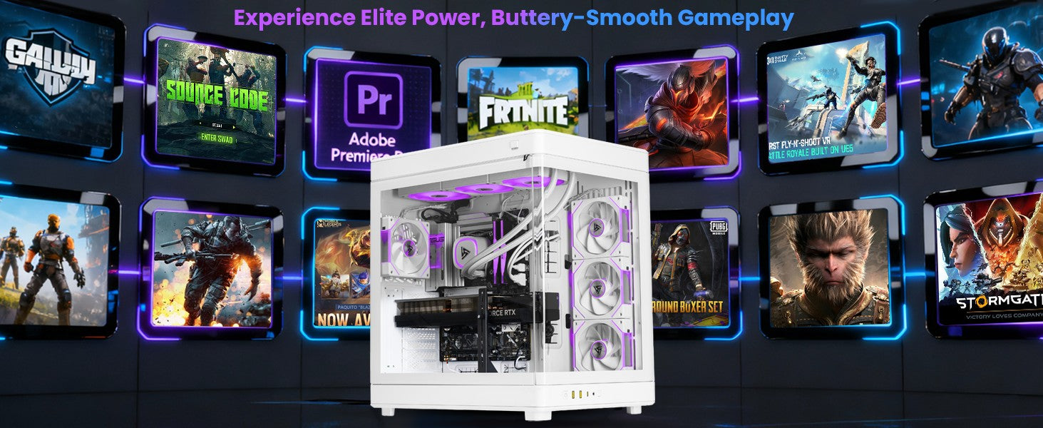 Wizard White WW990XDCC-580W1  Gaming Desktop A+ banner 3