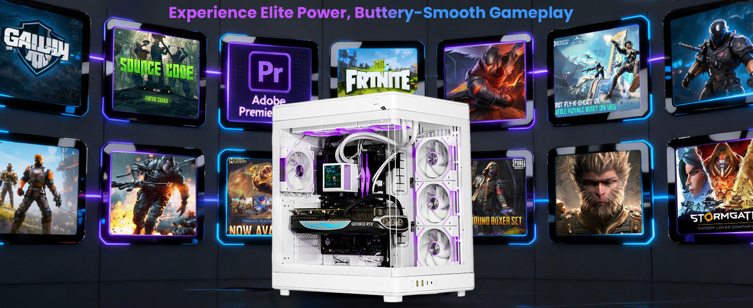 Wizard White WW270K0CC-580W1 Gaming Desktop A+ banner 3